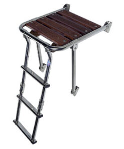 Minox achterplatform 390x450mm met 3 treden ladder