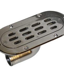 Seaflow Roestvrijstalen Ovale Cockpit Afvoer (38mm Slang)