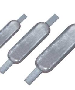 Zink Anode voor Romp met Plaat 200 x 90 x H35mm (4kg)