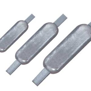 Zink Anode voor Romp met Plaat 290 x 80 x H40mm (5kg)