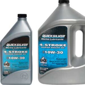 Olie Quicksilver sae 10w-30 4 lt voor Buitenboordmotoren 4T