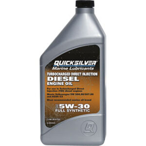 Quicksilver synthetische motorolie SAE 5W-30 Diesel 4lt