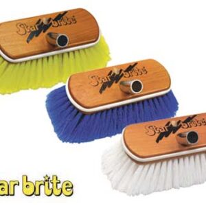 Deluxe houten Dekborstel Star Brite Blauw Medium