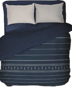 Katoen en Polyester Deken Mb Santorini Blauw 270x140cm