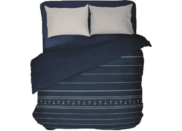 Katoen en Polyester Deken Mb Santorini Blauw 270x140cm