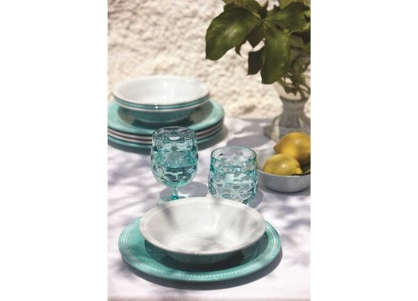 Melamine Borden 27cm MB Harmony Aqua 6stuks - Afbeelding 2