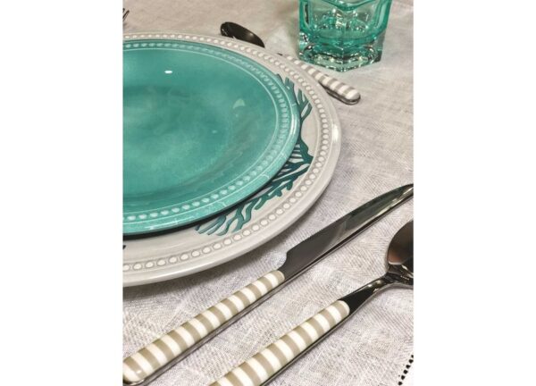 Melamine Diepe Borden MB Harmony Aqua 6st - Afbeelding 2