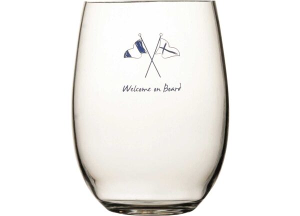 Waterglas MB Welcome 9 x H13 cm Pak 6 stuks