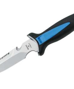 Compact duikmes Aquatis Zwart en Blauw 12cm