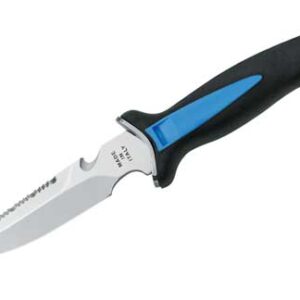 Compact duikmes Aquatis Zwart en Blauw 12cm