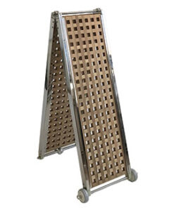Rvs opvouwbare loopbrug 230 x 32cm