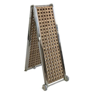 Rvs opvouwbare loopbrug 230 x 32cm