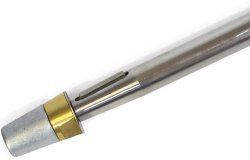 RVS schroefas 25mm x 120cm