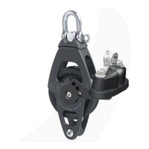 Antal Katrol Enkel Blok met Becket + Cam 50mm (10mm lijn)