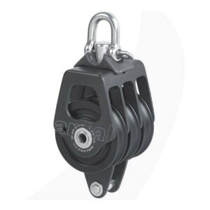 Antal Katrol Drievoudig Blok met Becket 50mm (10mm lijn)