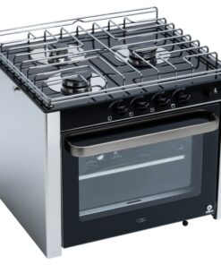 RVS Gas Kookplaat met Oven 3 Branders