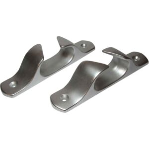 Paar (rechts en links) Geanodiseerde aluminium Fairleads 140 x 30mm
