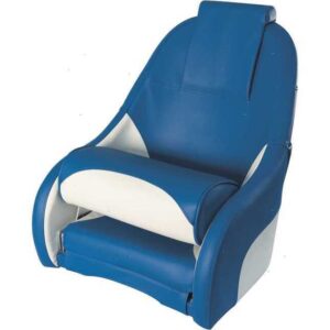 Maritieme Stoel Ocean Wit en Blauw 600 x 550 x H600mm