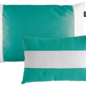 Paar Waterdichte Kussens MB Aqua & Wit