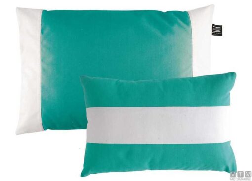 Paar Waterdichte Kussens MB Aqua & Wit