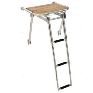 Minox achterplatform 270x390mm met 2 treden ladder
