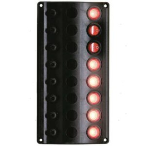 Polyurethaan Elektrisch Paneel met 8 Led Schakelaars 100 x H210mm