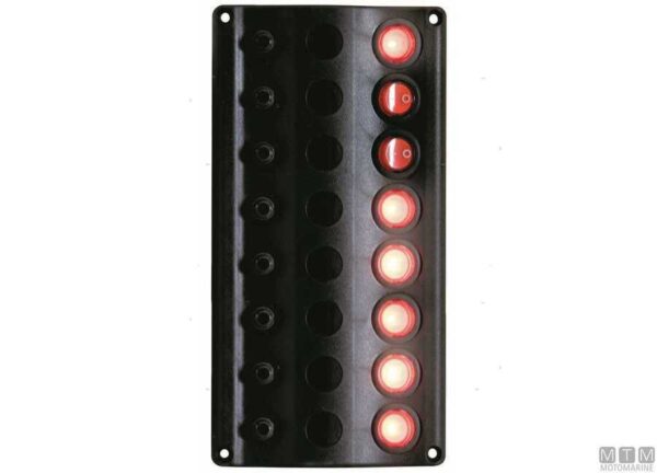 Polyurethaan Elektrisch Paneel met 8 Led Schakelaars 100 x H210mm