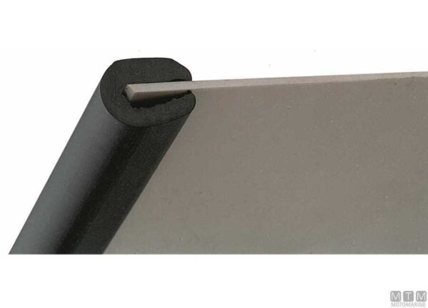 Afwerkingsprofiel Easy Pvc Zwart (1.5 - 4mm) 25mt
