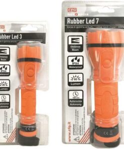 Rubber led zaklamp 7 Leds CFG Marine 202 mm