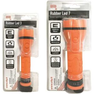 Rubber led zaklamp 3 Leds CFG Marine 160 mm