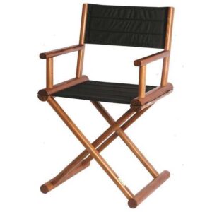 Teakhouten Stoel Zwart MB 52 x 48 x H90cm