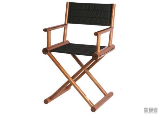 Teakhouten Stoel Zwart MB 52 x 48 x H90cm