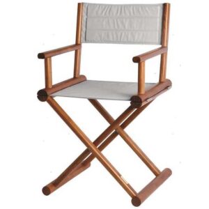 Teakhouten Stoel Grijs MB 52 x 48 x H90cm