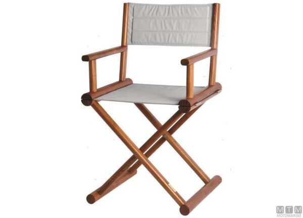 Teakhouten Stoel Grijs MB 52 x 48 x H90cm