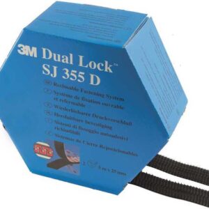 Klittenband 3m Dual Lock 25mm x 5mt Zwart