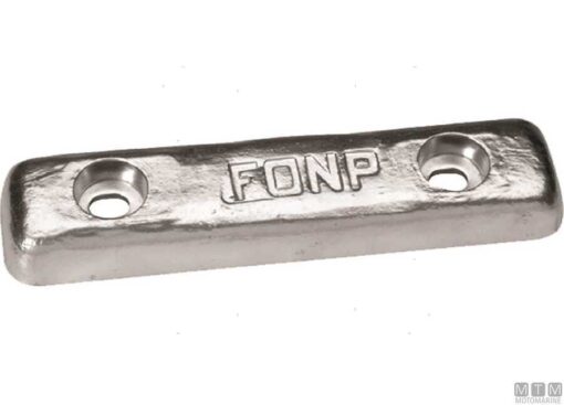 Zink Anode voor Romp 290 x 90 x H40mm, 5kg