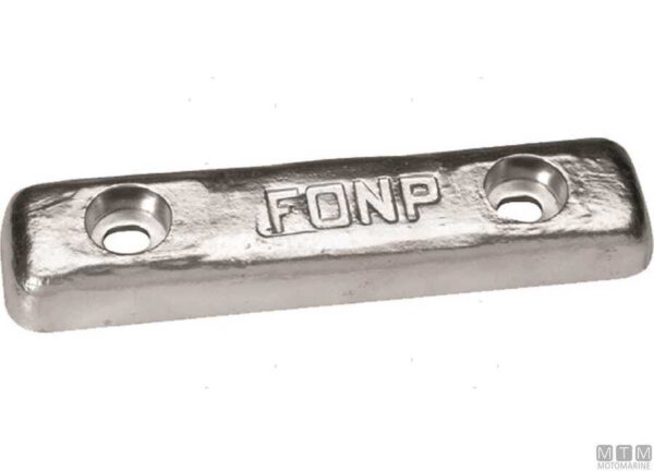 Zink Anode voor Romp 290 x 90 x H40mm, 5kg