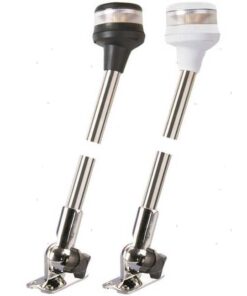 Led Navigatieverlichting Wit 360º 12-24v met Opvouwbare Mast H23cm