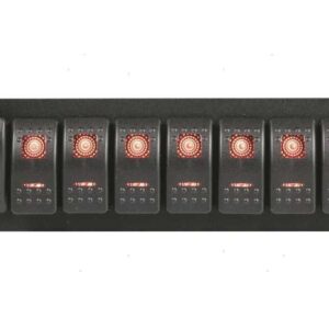 Elektrisch paneel Redtech 8 x 20a schakelaars 234 x 70mm
