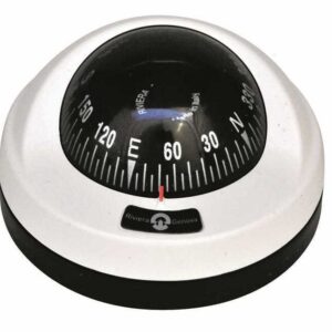 Navigatie Kompas "Riviera Aries" 65mm Wit & Zwart