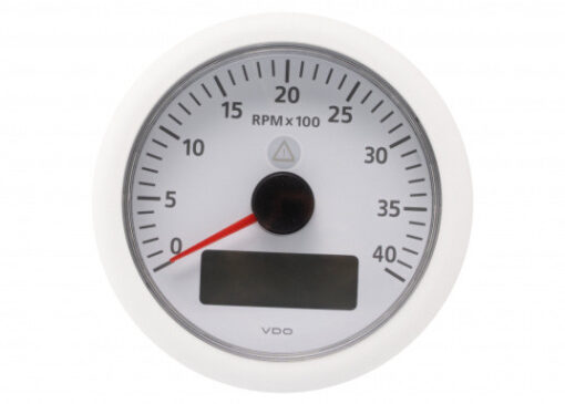 Vdo Toerenteller 8000 rpm Wit 85mm