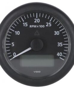 Toerentalmeter met uurmeter VDO View-Line 12V 4000 RPM 85mm Zwart