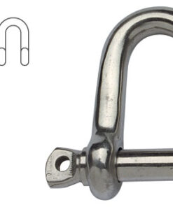 Roestvrijstalen D-schakel 12mm