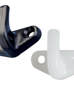 Horizontale Zwarte Nylon Haak 32x16mm