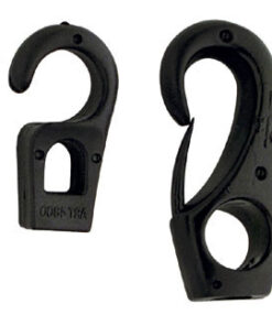 Zwarte schokkoord haak 10mm