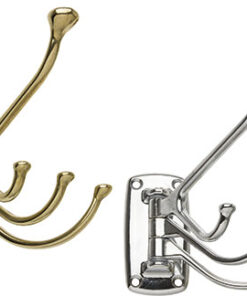 Kast 4 Haken opvouwbaar 73x36mm Gouden Messing