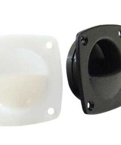 Flush mount plastic handvat 57x57mm Wit