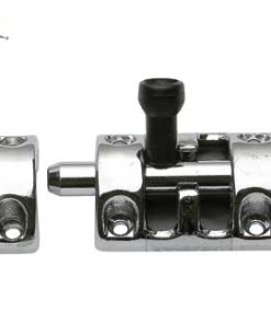 Glad handvat voor busgrendel 85x30mm verchroomd messing