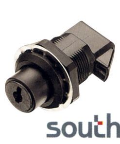 Southco Key Button Sluiting 25x40mm Zwart Nylon