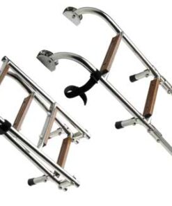 Standaard opvouwbare ladder 4 houten treden 88x24cm